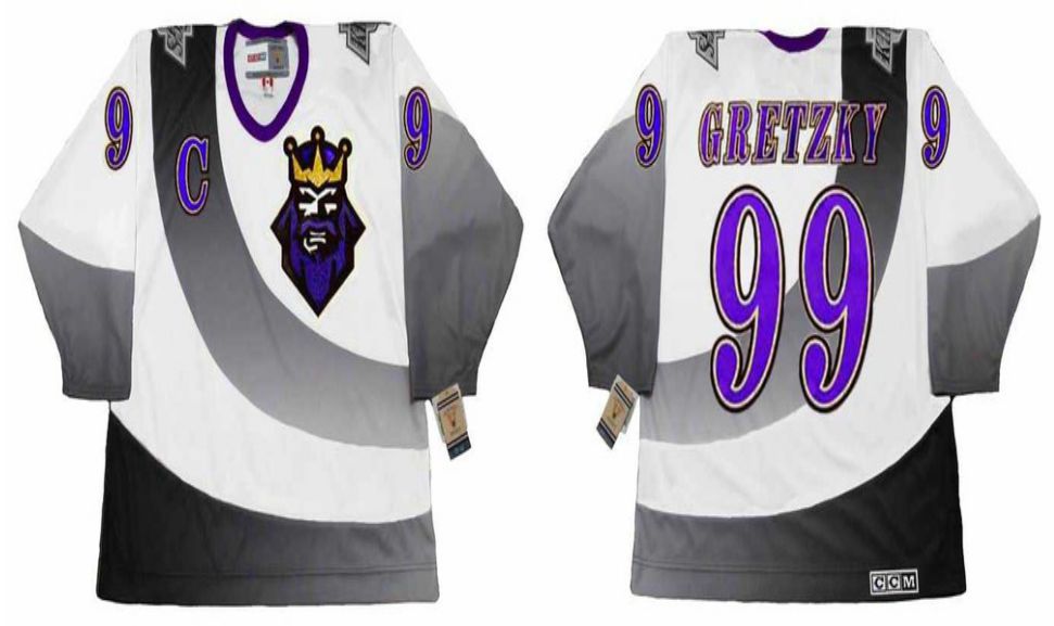 2019 Men Los Angeles Kings #99 Gretzky White CCM NHL jerseys->los angeles kings->NHL Jersey